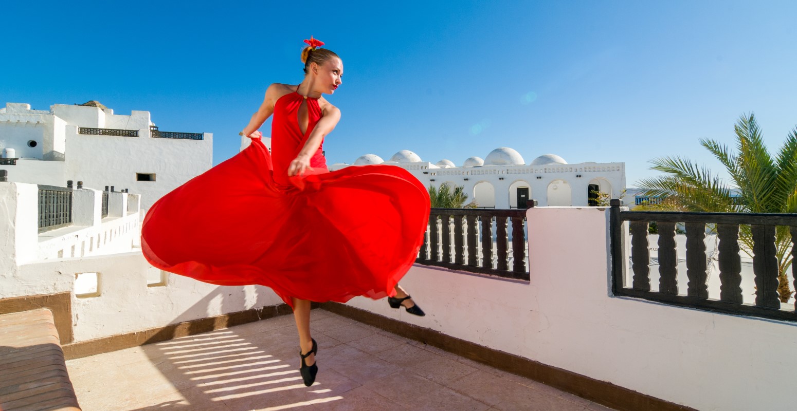 bailando flamenco viaje con niños