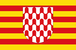 bandera de Girona Catalunya España Viajacontufamilia